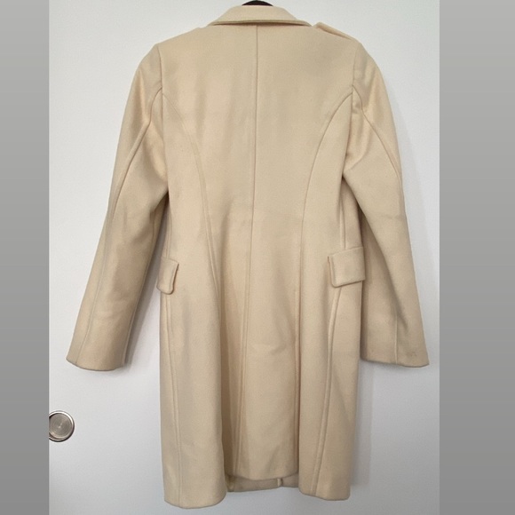 United Colors of Benetton Cream Pea Coat. - Picture 2 of 11